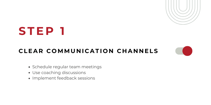 Step 1: Establish Regular and Clear Communication Channels